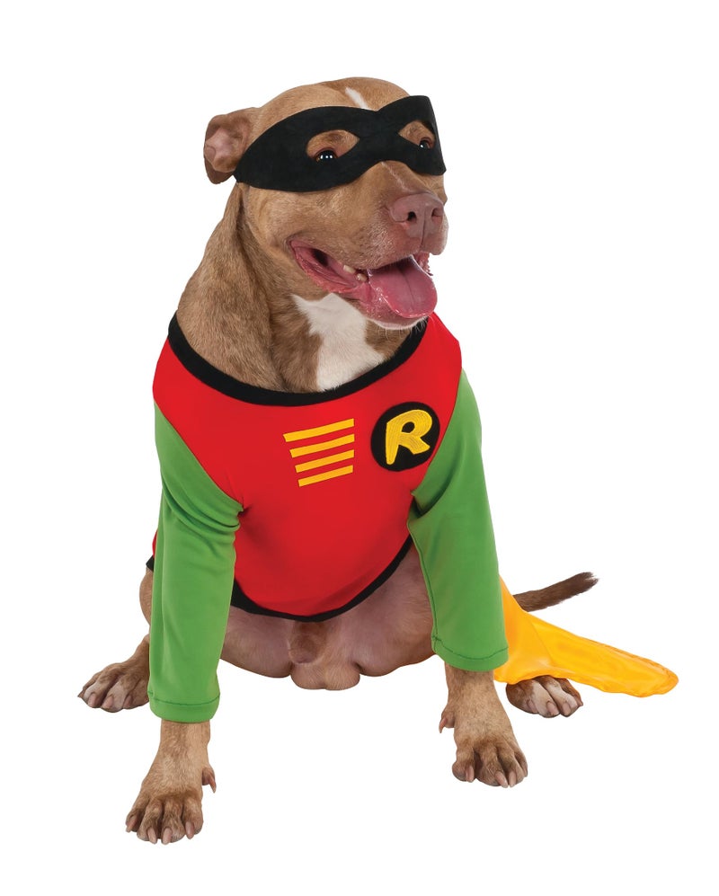 Rubies Teen Titans: Robin Pet Costume for Dogs or Cats, Large - Image 1